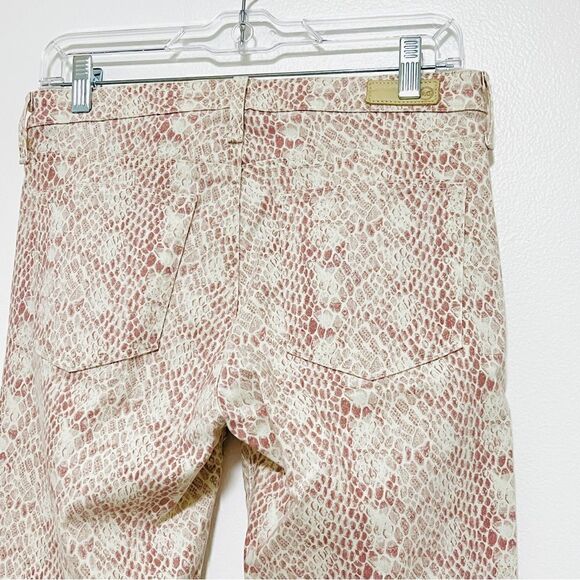AG Adriano Goldschmied Prima Ankle Jeans Skinny Python Snake Print Size 28 $198 - Picture 9 of 15